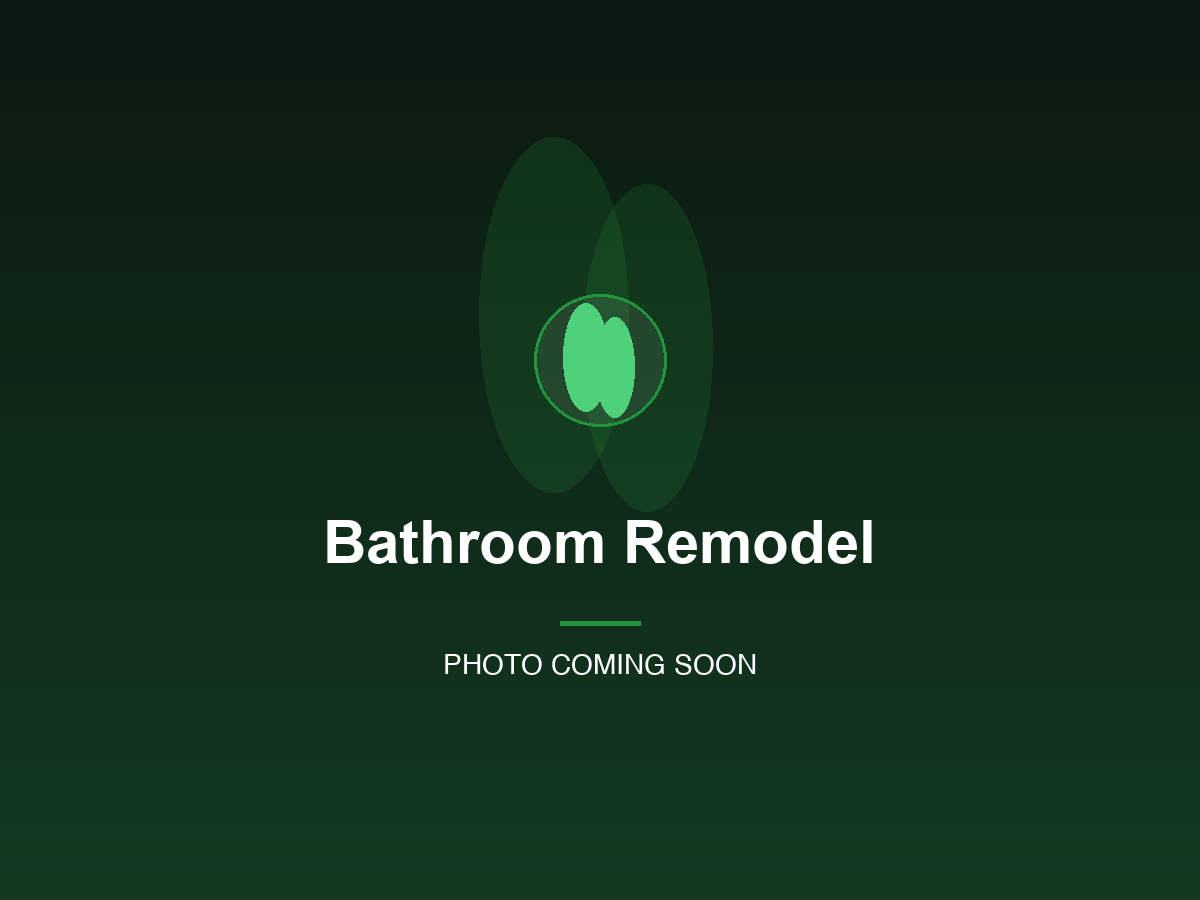Bathroom remodel project by Pacific Green Homes, photo coming soon